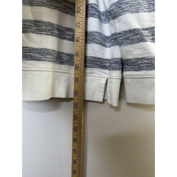 Talbots Women's Pullover Sweater Top Gray White Striped Petite Size XLP - Picture 8 of 9